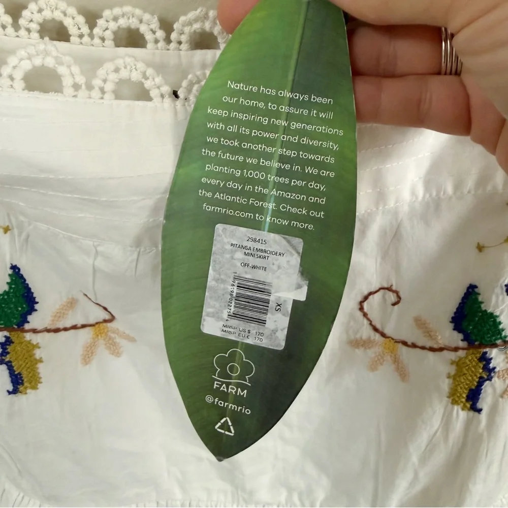 Farm Rio Embroidered Mini Skirt - Picture 5 of 8